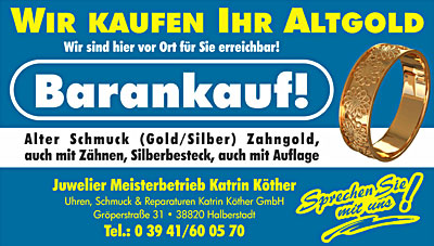 Wir kaufen ihr Altgold