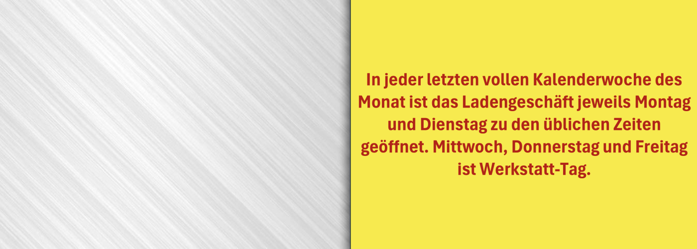 Bitte beachten Sie: